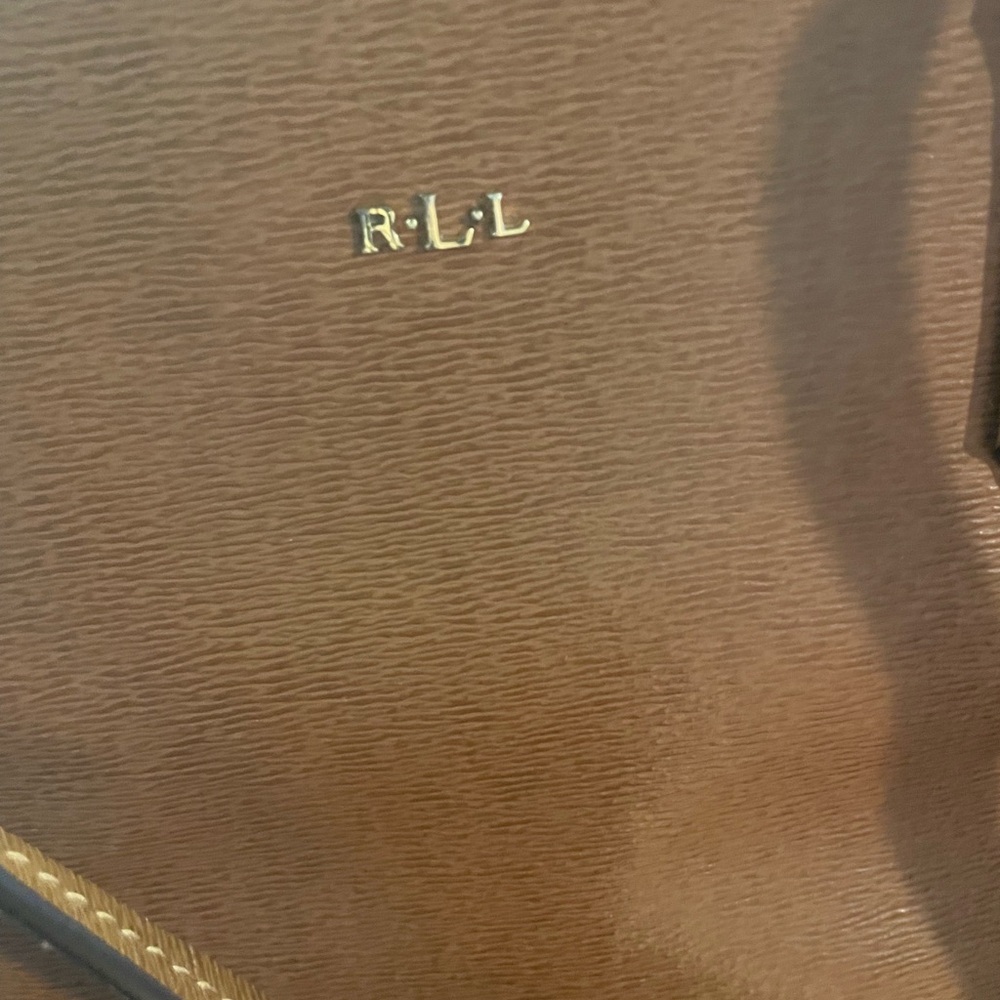 Ralph Lauren Tan Structured Leather Tote - Picture 3 of 14